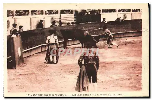 Ansichtskarte AK Sport Espagne Corrida Toro Taureau La Estocada La mort du taureau