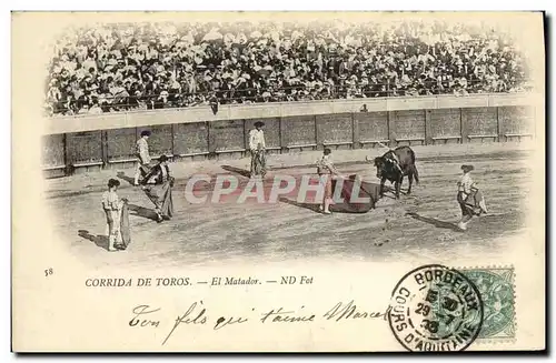 Cartes postales Sport Espagne Corrida Toro Taureau El Matador