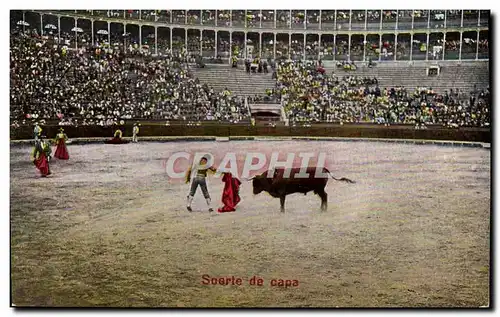 Cartes postales Sport Espagne Corrida Toro Taureau Suerte de capa