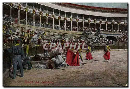 Cartes postales Sport Espagne Corrida Toro Taureau Quite de Caballo