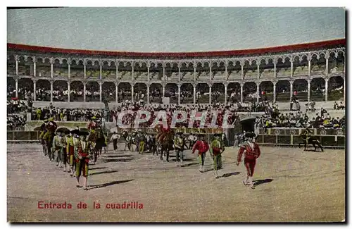 Cartes postales Sport Espagne Corrida Toro Taureau Entrada de la Cuadrilla