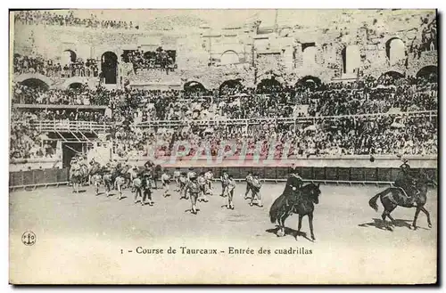 Cartes postales Sport Espagne Corrida Toro Taureau Entree des cuadrillas