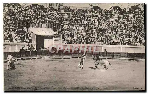 Cartes postales Sport Espagne Corrida Toro Taureau La pose des banderilles premiere phase