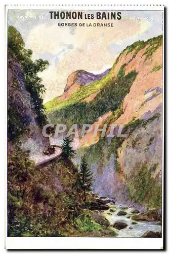 Cartes postales Thonon les Bains Gorges de la Dranse