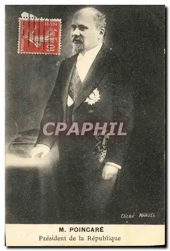 Cartes postales Poincare President de la Republique