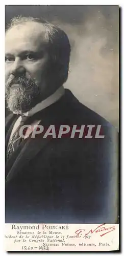 Cartes postales Poincare President de la Republique