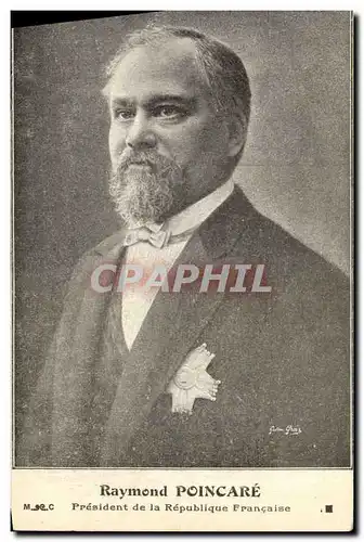 Cartes postales Poincare President de la Republique