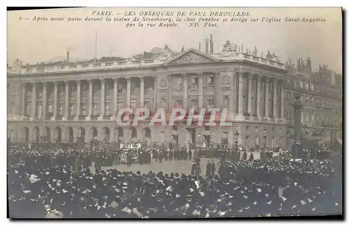 Ansichtskarte AK Les obseques de Paul Le char se dirige vers l eglise Saint Augustin Paris