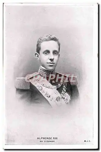 Ansichtskarte AK SM Alphonse XIII roi d Espagne