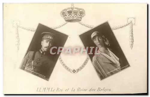 Cartes postales Le roi et la reine des belges