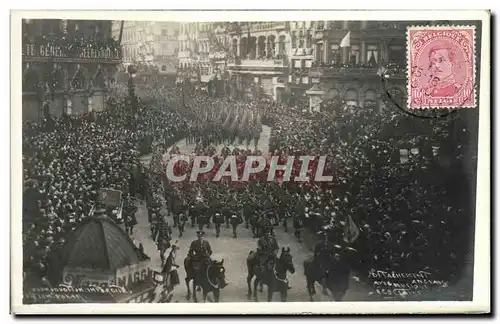 Cartes postales Bruxelles Detachement anglais avec musique ecossaise Militaira