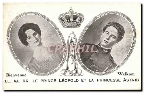 Cartes postales Le prince Leopold et la princesse Astrid