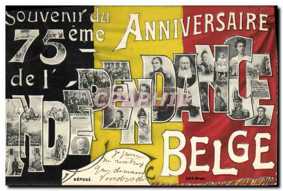 Ansichtskarte Ak 75eme Anniversaire De L Independance Belge Nr Pnq11 Oldthing Ansichtskarten Geschichte Militar Unsortiert