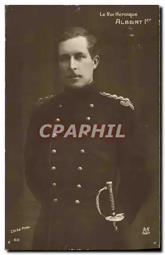 Cartes postales Albert 1er Roi heroique Belgique Militaria