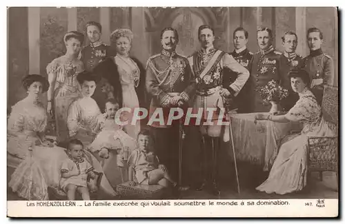 Ansichtskarte AK Les Hohenzollern Famille royale allemande