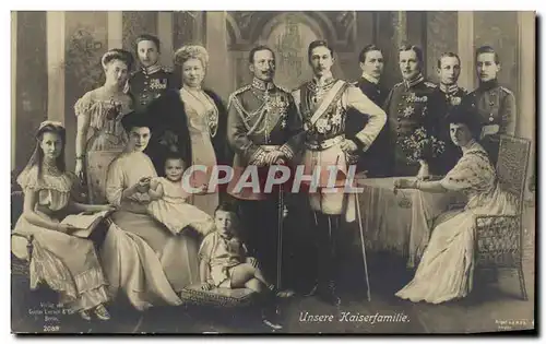 Ansichtskarte AK Les Hohenzollern Famille royale allemande