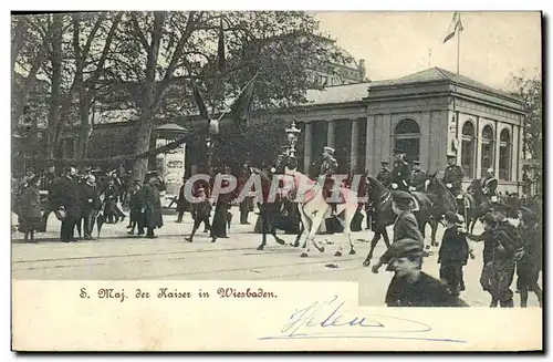 Cartes postales Sa majeste le Kaiser a Wiesbaden