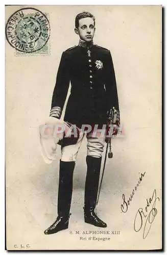 Ansichtskarte AK Alphonse XIII Roi d Espagne