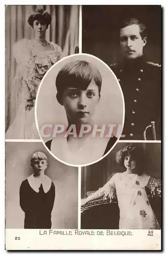 Cartes postales Albert 1er Roi de Belgique La famille royale de Belgique