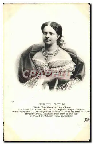 Cartes postales Princesse Clotilde Fille de Victor Emmanuel Roi d Italie