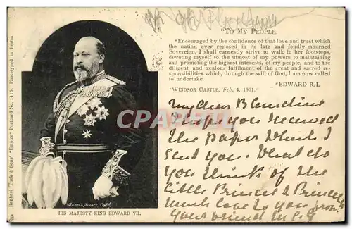 Cartes postales Fantaisie Edward VII