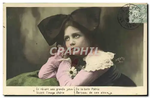 Cartes postales Fantaisie Enfant Alsace