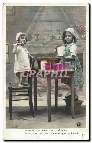 Cartes postales Fantaisie Enfants Cuisine