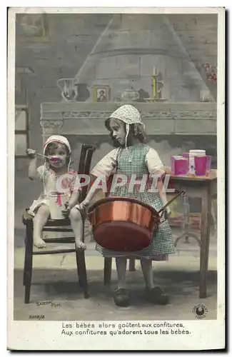 Cartes postales Fantaisie Enfants Cuisine