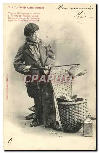 Cartes postales Fantaisie Enfant Le petit chiffonnier