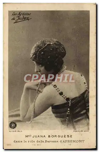 Cartes postales moderne Mme Juana Borguese Baronne d Apremont
