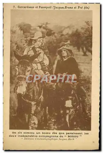 Cartes postales moderne Cinema Corcadasse et Passepoil Jacques Arnna et Pre Fils Anes t Le Bossu Jacques Haik