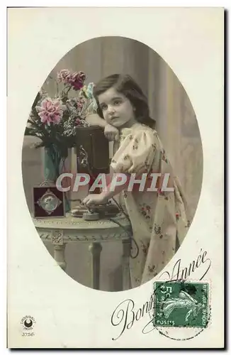 Cartes postales Fantaisie Enfant Telephone