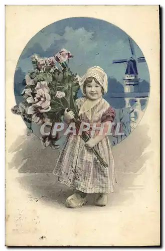 Cartes postales Fantaisie Enfant Moulin