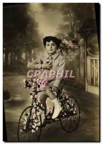 Cartes postales Fantaisie Enfant Velo Cycle