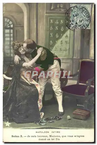 Cartes postales Fantaisie Napoleon intime Je suis heureux Madame que vous m ayiez donne un tel fils