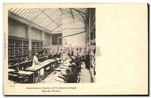 Ansichtskarte AK Administration generale de l assistance publique Paris Salle des visiteurs