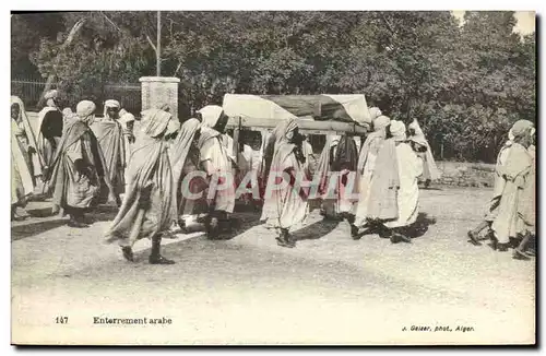 Cartes postales Algerie Enterrement arabe