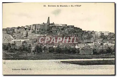 Ansichtskarte AK Algerie Environs de Ghardaia El Ateuf