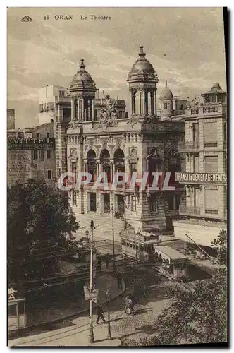 Cartes postales Algerie Oran Le theatre Tramway