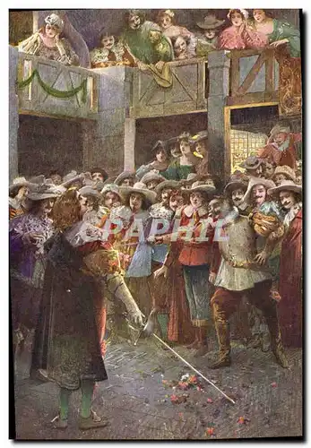 Cartes postales Fantaisie Cyrano de Bergerac Rostand