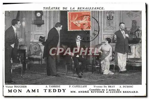 Cartes postales Theatre de la Renaissance Mon ami Teddy