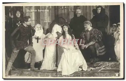 Cartes postales Theatre Sarah Bernhardt La sorciere