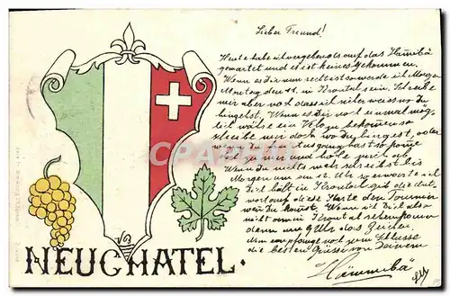 Cartes postales Fantaisie Suisse Neuchatel