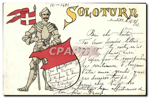 Cartes postales Fantaisie Suisse Soloturn