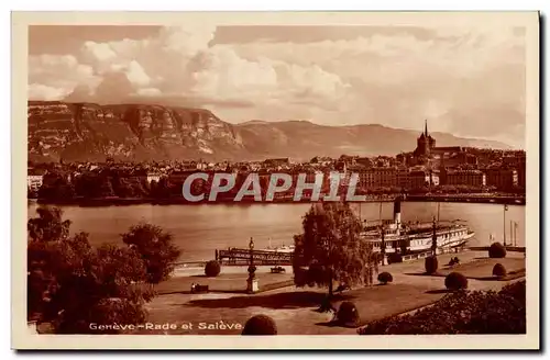 Cartes postales Geneve Rade et Saleve Bateau