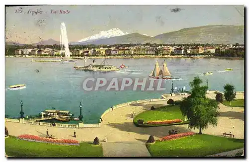 Cartes postales Geneve La rade