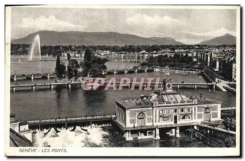 Cartes postales Geneve Les ponts