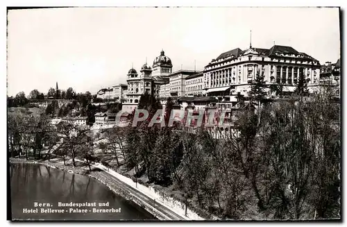 Cartes postales Bern Bundespalast und Hotel Bellevue