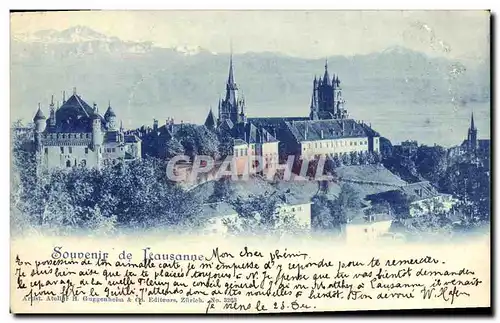 Ansichtskarte AK Suisse Souvenir Carte 1899