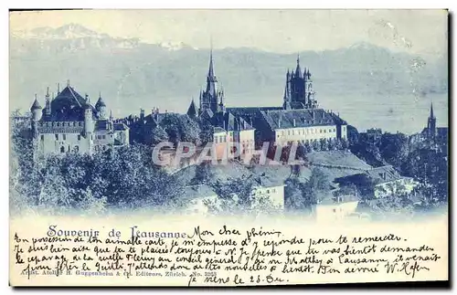 Cartes postales Suisse Souvenir Carte 1899